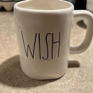 Rae Dunn "WISH" Large Letter Coffee Tea Mug By Magenta